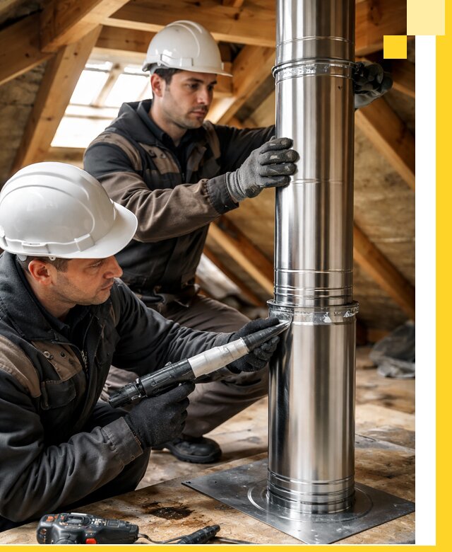 Монтаж дымоходов для каминов в Магадане с гарантией качества