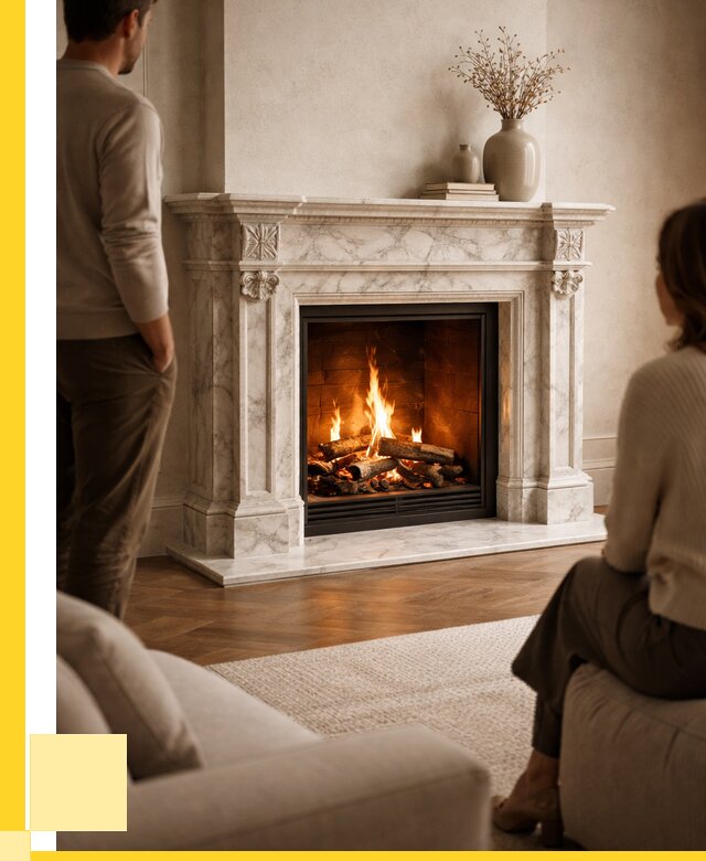 Мраморные камины под ключ в Магадане от 255575 р. | ЭриданМгд