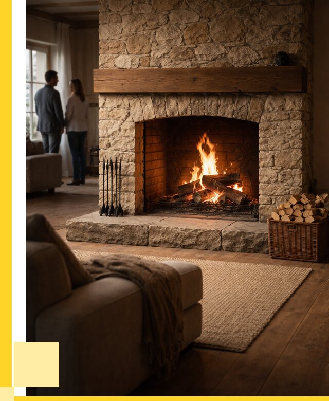 Открытые камины под ключ в Магадане от 153345 р. ЭриданМгд