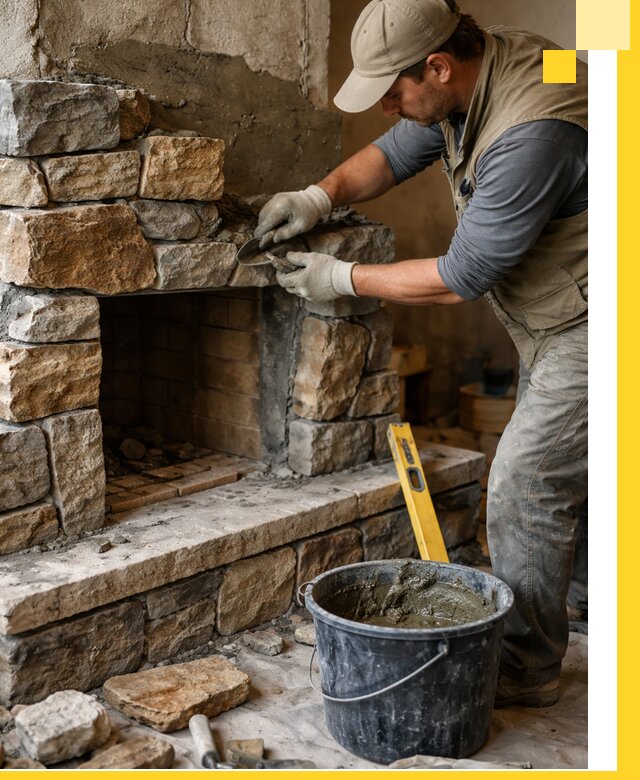 Изготовление и установка каменных каминов под ключ в Магадане