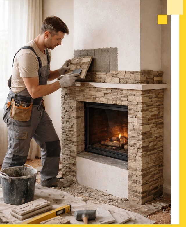 Изготовление и монтаж каминов для дома под ключ в Магадане