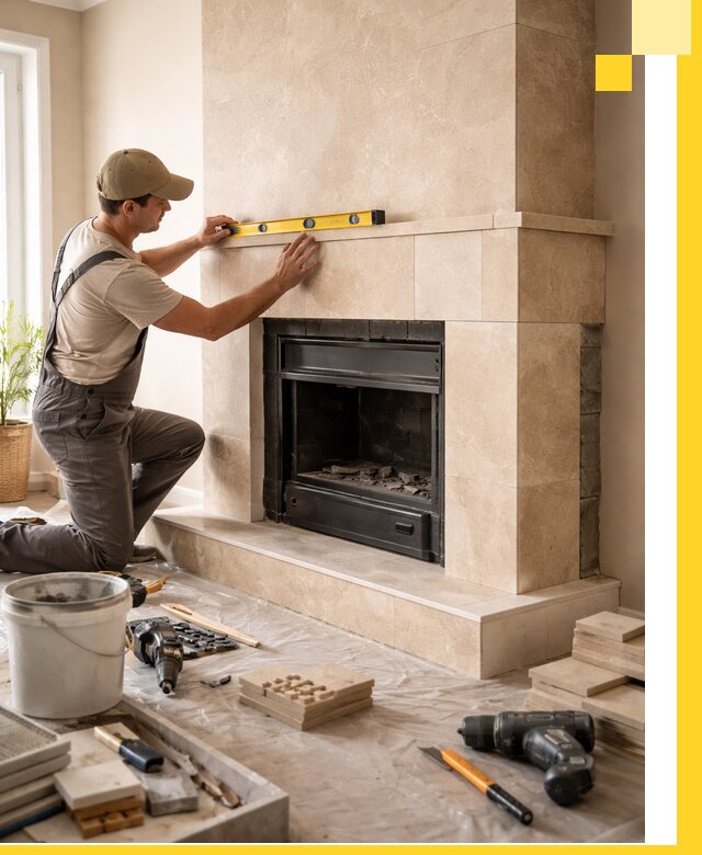 Установка и монтаж каминов в частном доме под ключ в Магадане