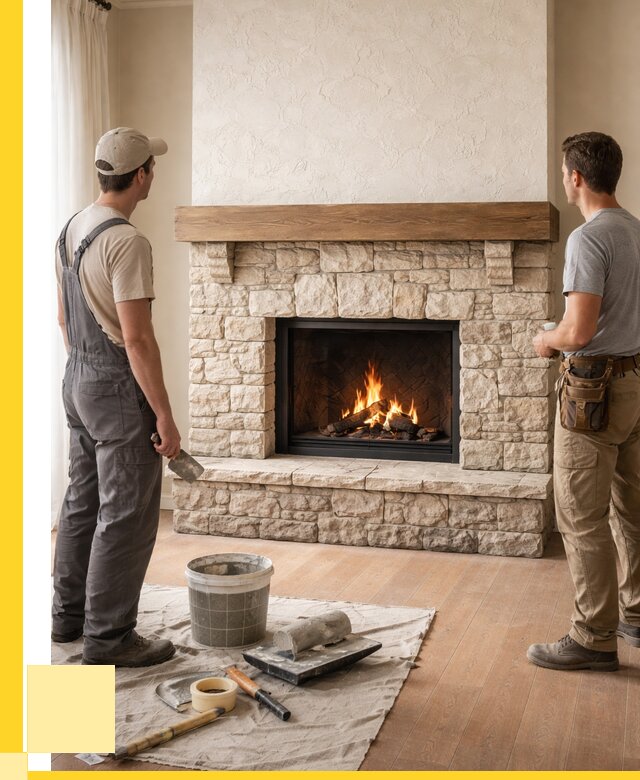 Отделка каминов в Магадане от 6645 р. под ключ | ЭриданМгд