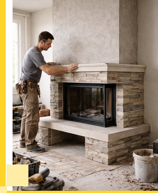 Изготовление каминов под ключ в Магадане от 153345 р. | ЭриданМгд