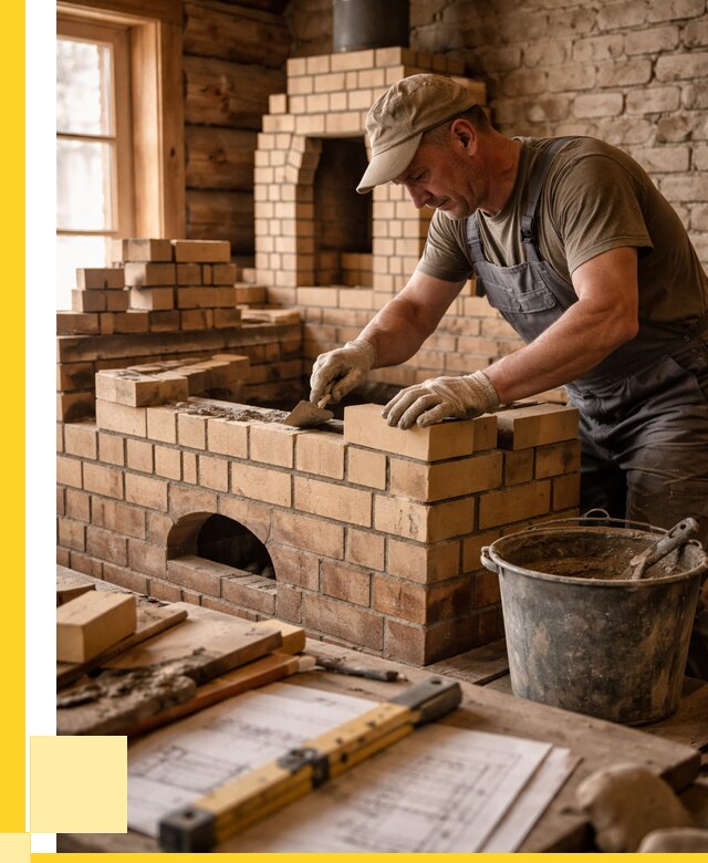 Кладка печей из кирпича в Магадане цены от 30669 р. - ЭриданМгд