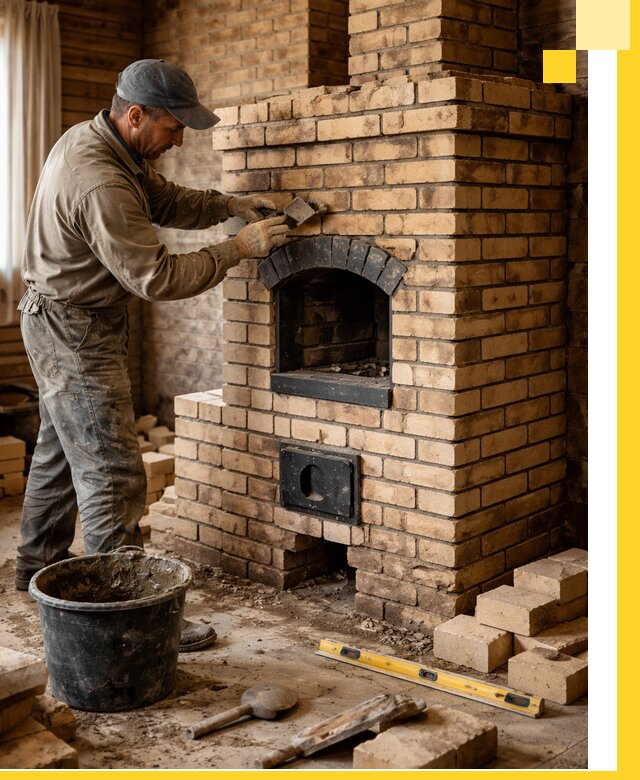 Кирпичные печи под ключ в Магадане: проектирование и кладка