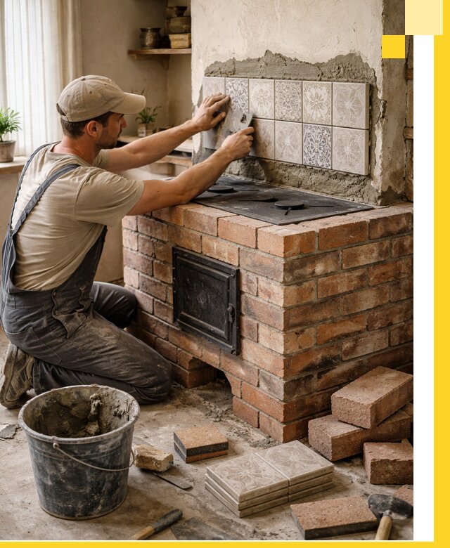 Печи с плитой на заказ монтаж гарантия и сервис в Магадане