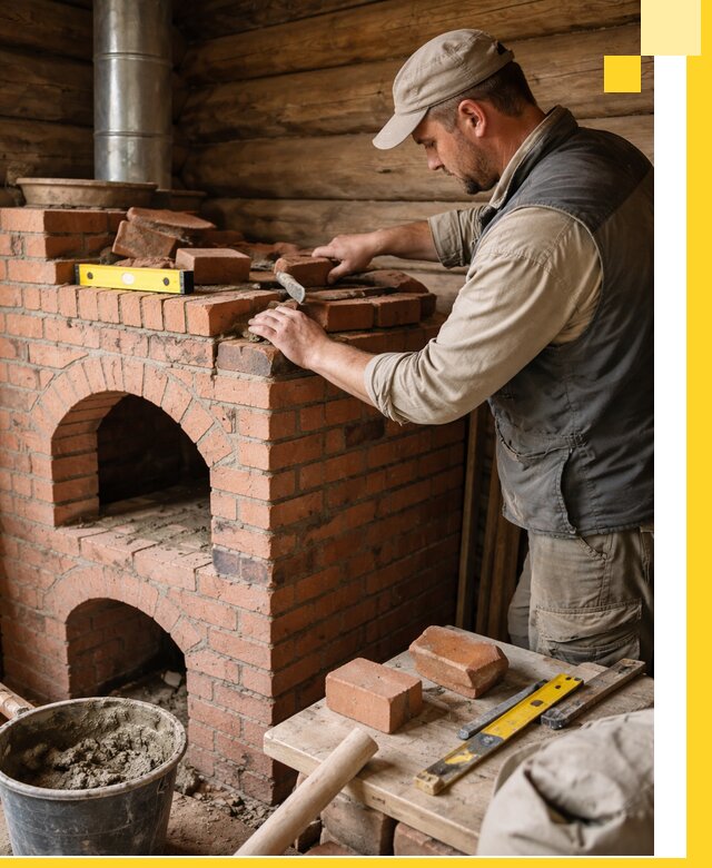 Изготовление и установка русских печей в Магадане под ключ