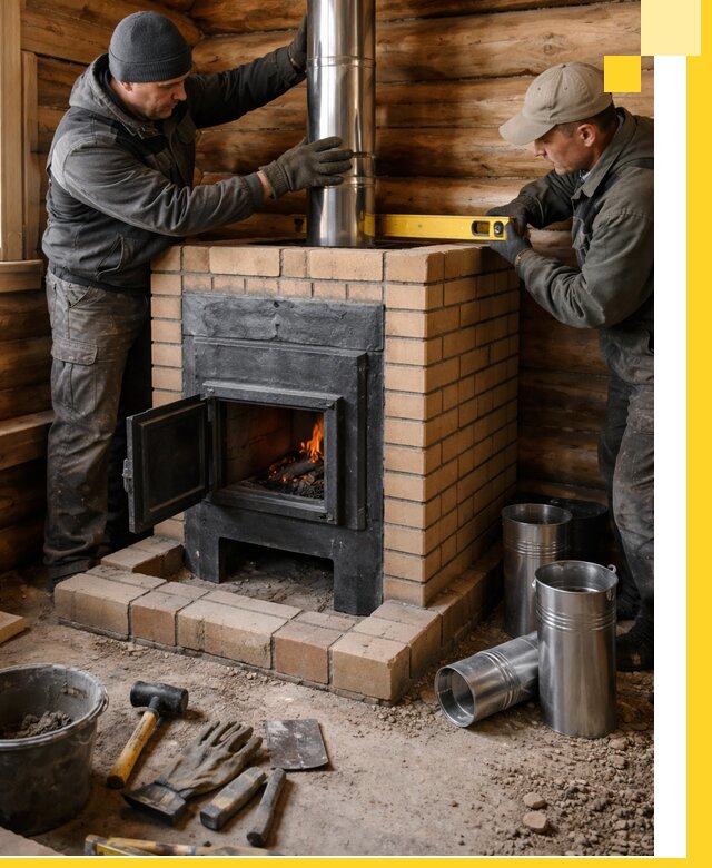 Проектирование, изготовление и установка банных печей в Магадане