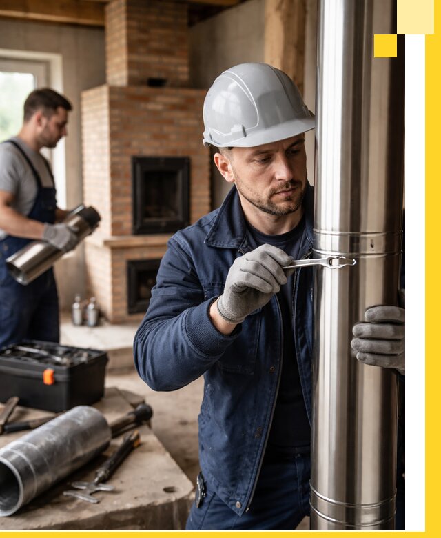 Профессиональный монтаж дымоходов для печей в Магадане