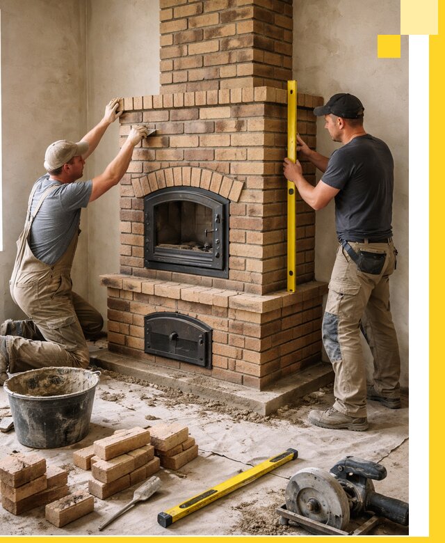 Продажа и установка печей и каминов для дома под ключ в Магадане