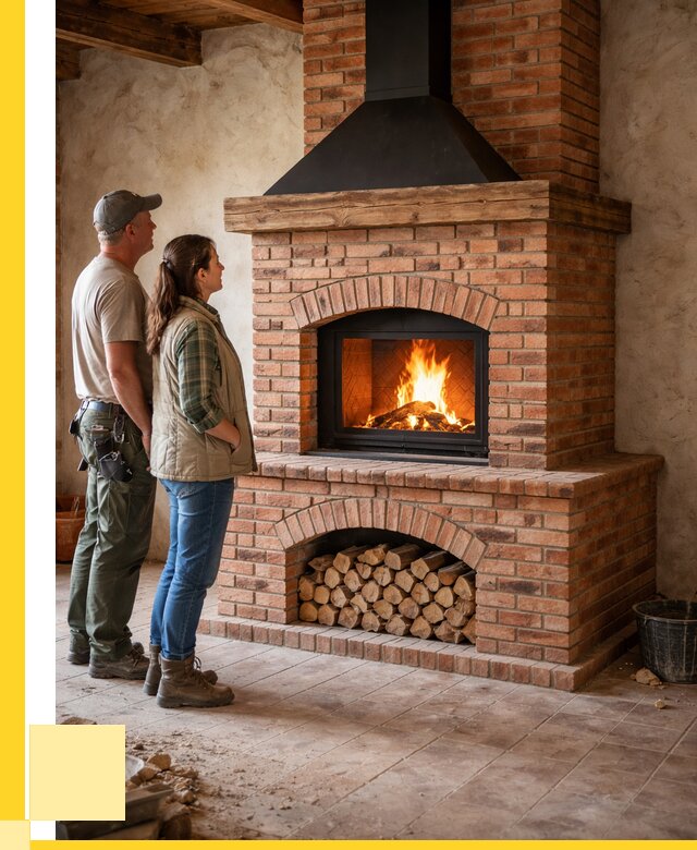 Печи камины из кирпича в Магадане от 122676 р. | ЭриданМгд