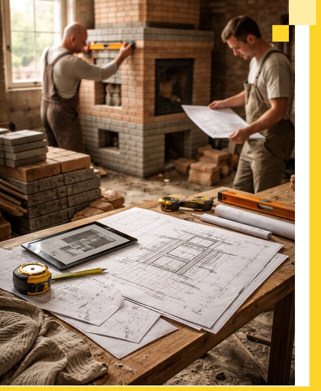 Проекты печей и каминов с индивидуальным дизайном в Магадане