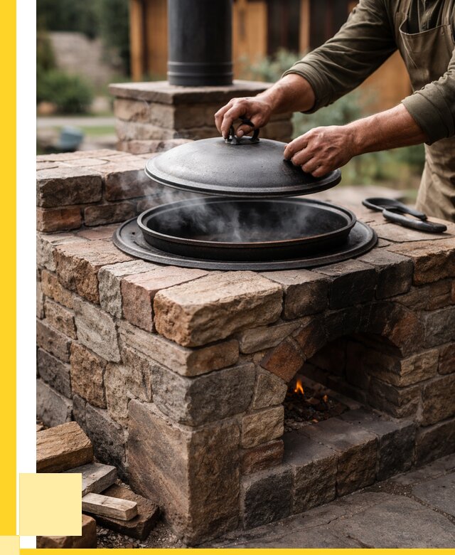 Печи для казана в Магадане по цене от 18401 р. | ЭриданМгд