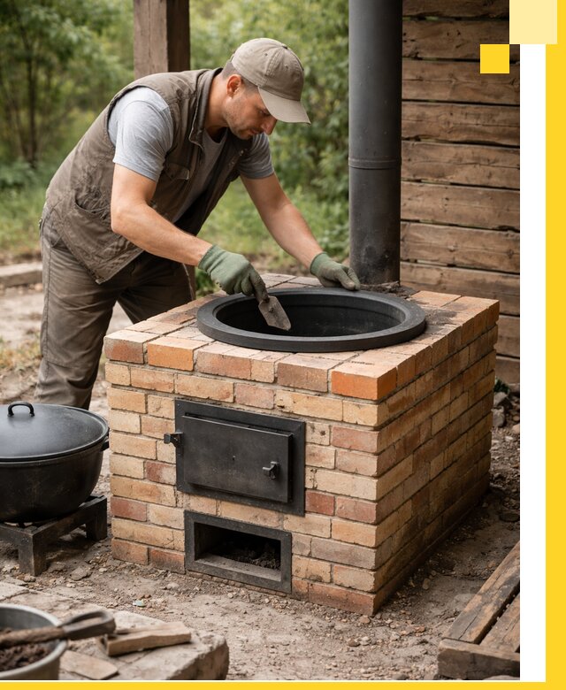 Изготовление и установка печей для казана в Магадане под ключ