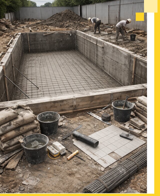 Строительство бассейнов под ключ в Магадане, дизайн и монтаж