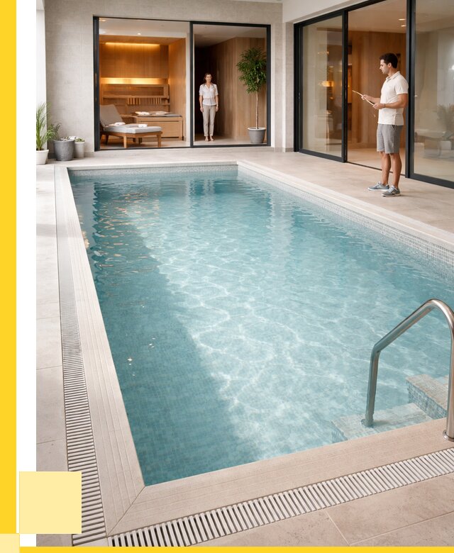 Отделка бассейна пленкой ПВХ в Магадане от 3578 р. - ЭриданМгд