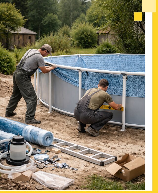 Установка и монтаж каркасных бассейнов в Магадане под ключ