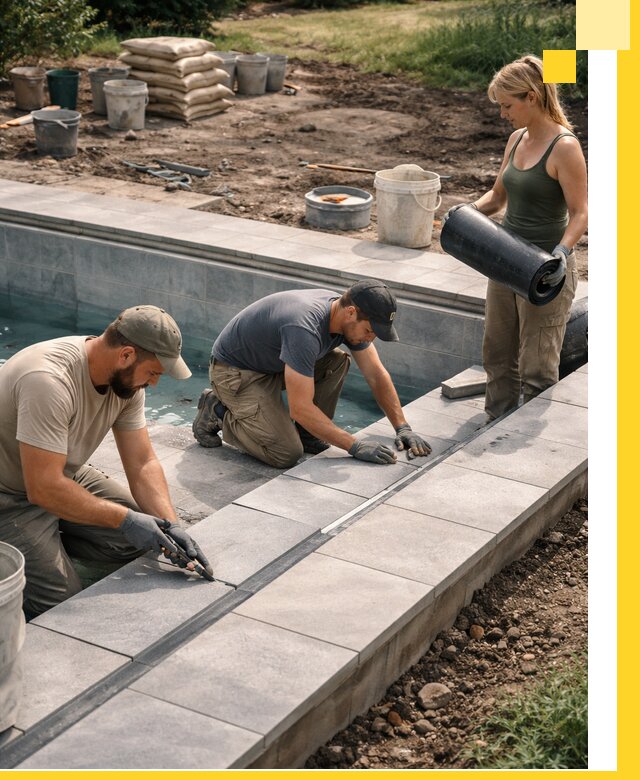 Строительство и монтаж уличных бассейнов под ключ в Магадане