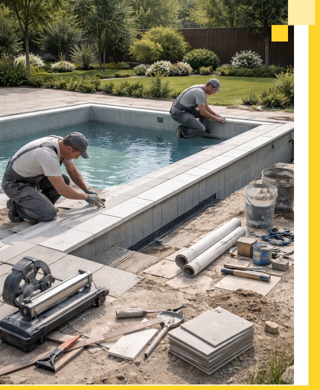 Строительство открытых бассейнов под ключ в Магадане профессионально