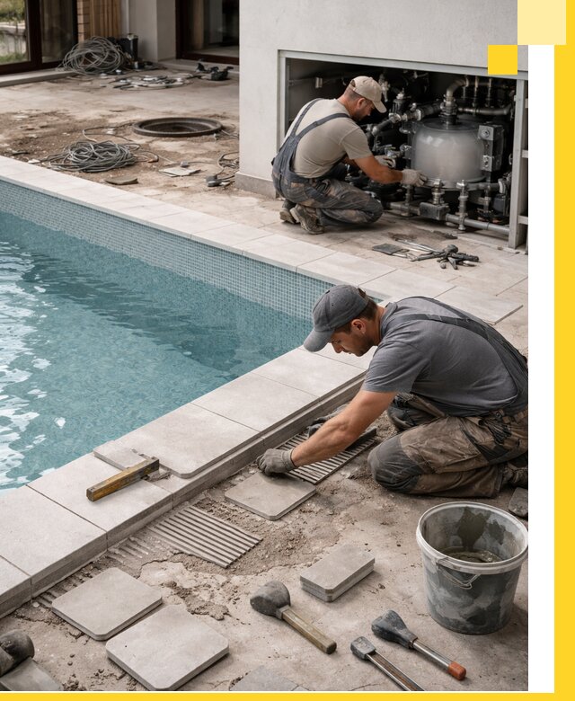 Строительство и монтаж бассейнов в коттедже в Магадане