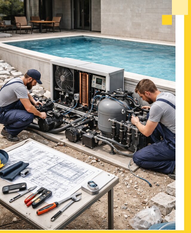 Проектирование и монтаж бассейнов с подогревом в Магадане