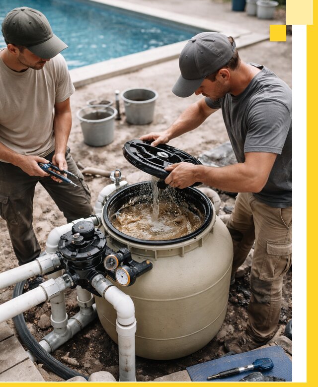 Установка и обслуживание песочных фильтров для бассейнов в Магадане