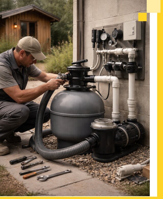 Продажа и монтаж фильтров и насосов для бассейнов в Магадане