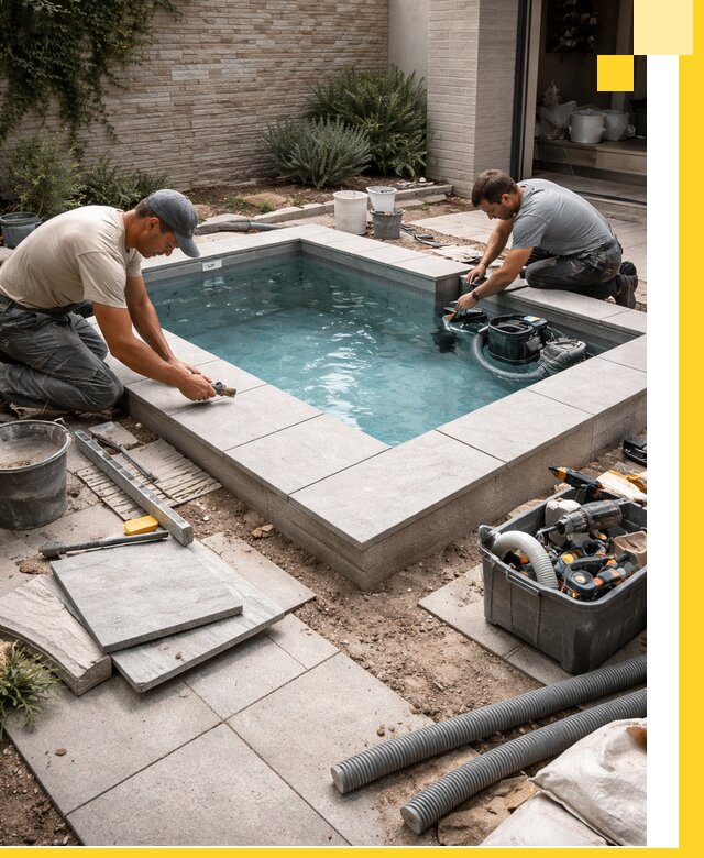 Мини бассейны под ключ в Магадане, дизайн и установка