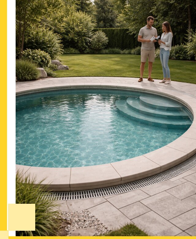 Круглые каркасные бассейны купить в Магадане от 255575 р. | ЭриданМгд