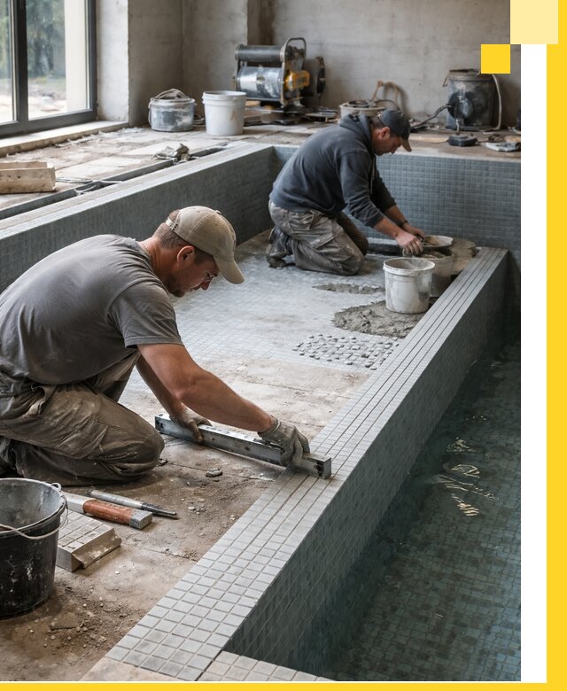 Строительство бассейна в частном доме в Магадане под ключ