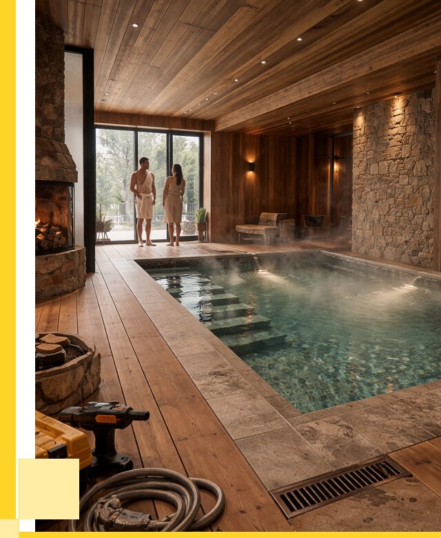 Проекты бань с бассейном под ключ в Магадане от 76673 р., ЭриданМгд