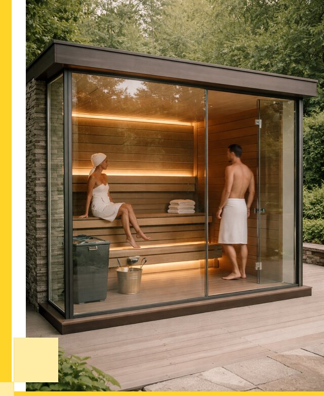 Сауна стеклянная и двери для сауны в Магадане от 255575 р. | ЭриданМгд