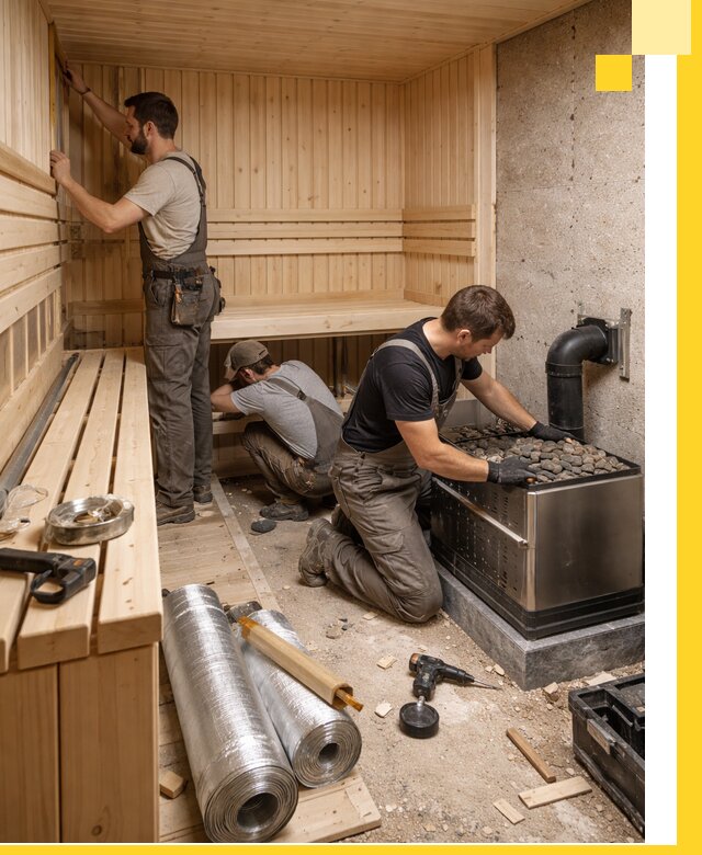 Индивидуальные сауны на заказ в Магадане под ключ, проект и монтаж