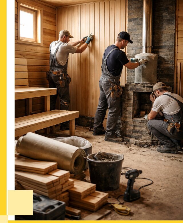 Ремонт бань под ключ в Магадане от 46004 р. | ЭриданМгд