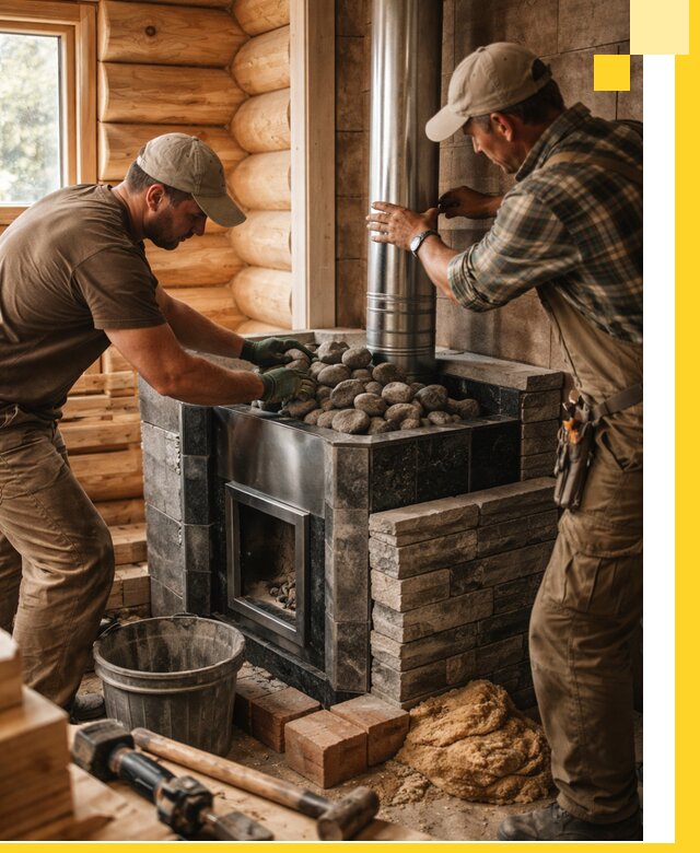 Строительство и отделка русских бань под ключ в Магадане