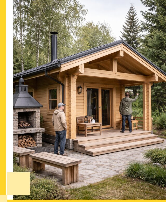 Деревянные бани под ключ в Магадане от 460035 р. | ЭриданМгд