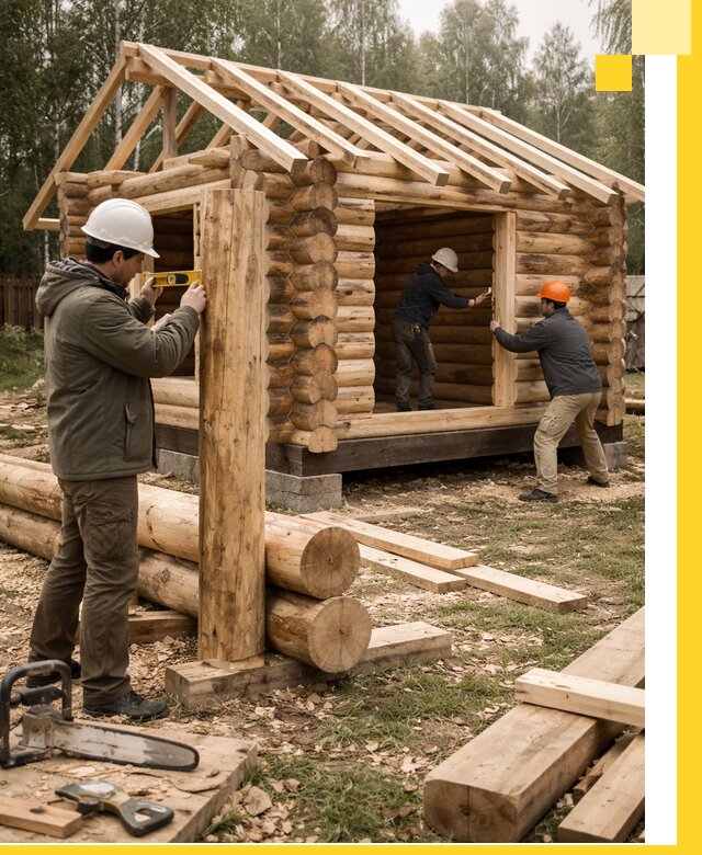 Строительство бань для дачи под ключ в Магадане с доставкой и монтажом