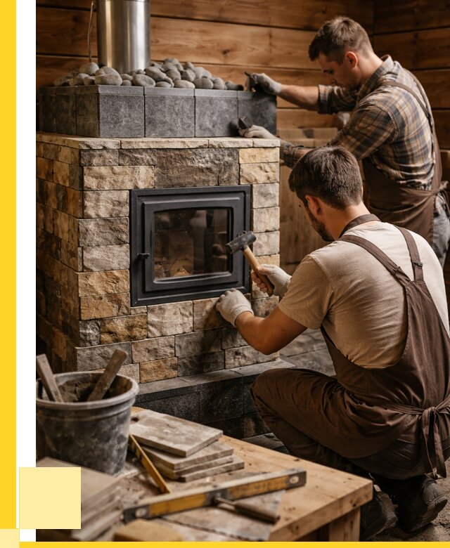 Облицовка банной печи в Магадане от 15335 р. | ЭриданМгд