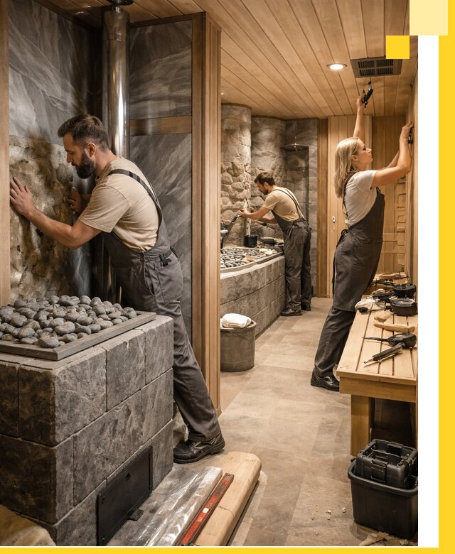 Строительство бань и SPA процедур в Магадане под ключ и отделкой