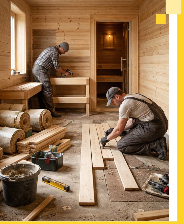 Индивидуальный проект бани с комнатой отдыха под ключ в Магадане