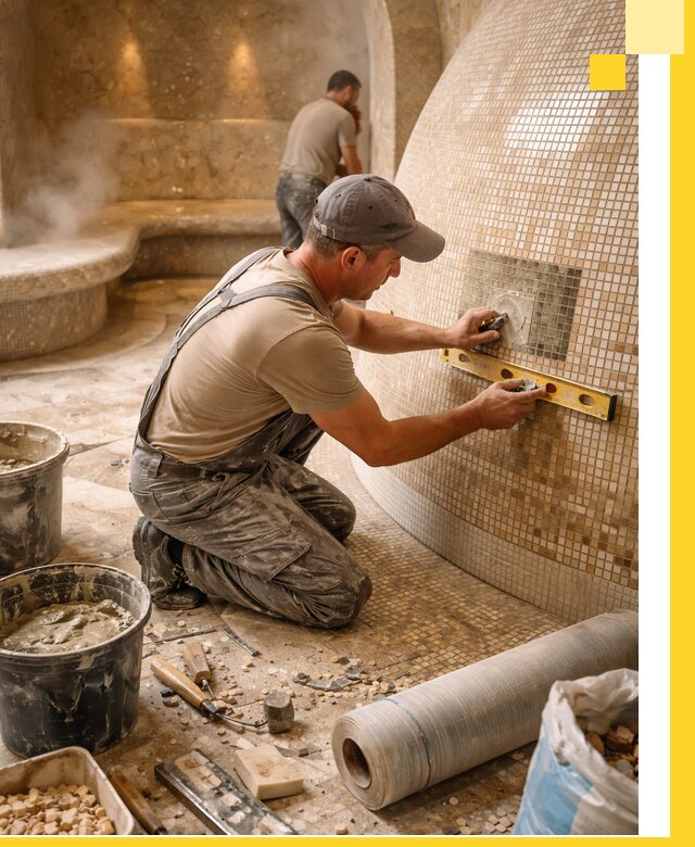 Хамам под ключ в Магадане: проектирование, строительство, отделка