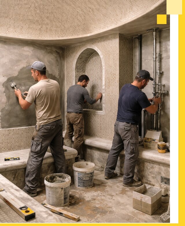 Профессиональный монтаж хамамов под ключ в Магадане с гарантией