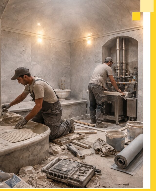 Строительство турецких бань хаммам под ключ в Магадане