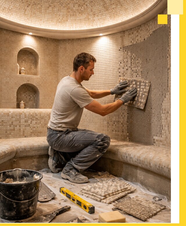 Устройство и монтаж домашнего хамама под ключ в Магадане