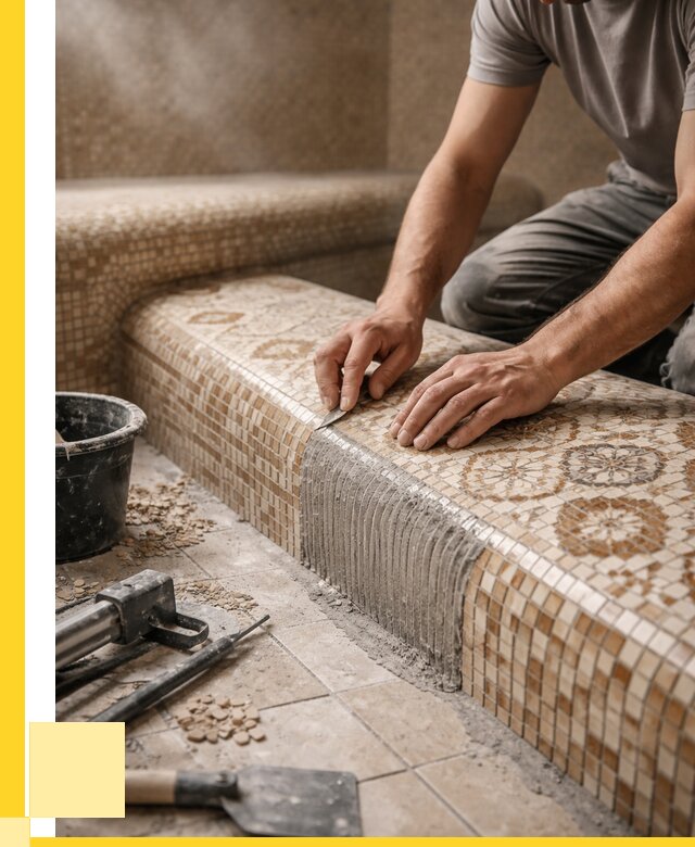 Плитка для хамама под ключ в Магадане от 3578 р. | ЭриданМгд