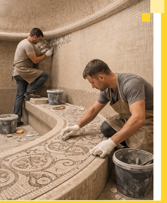 Плитка для хамама в Магадане, укладка, подбор и поставка