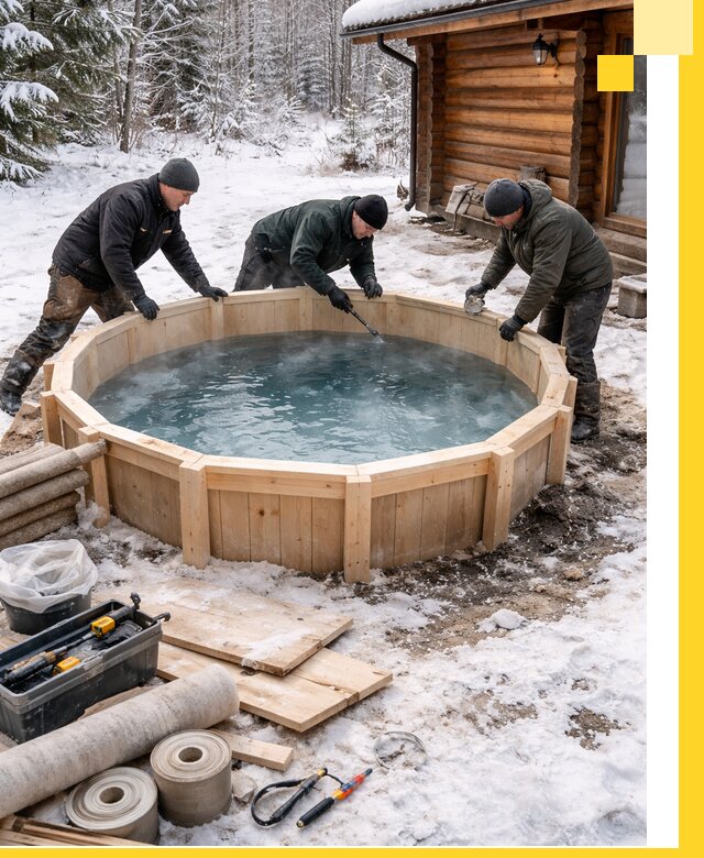 Изготовление и установка ледяных купелей под ключ в Магадане