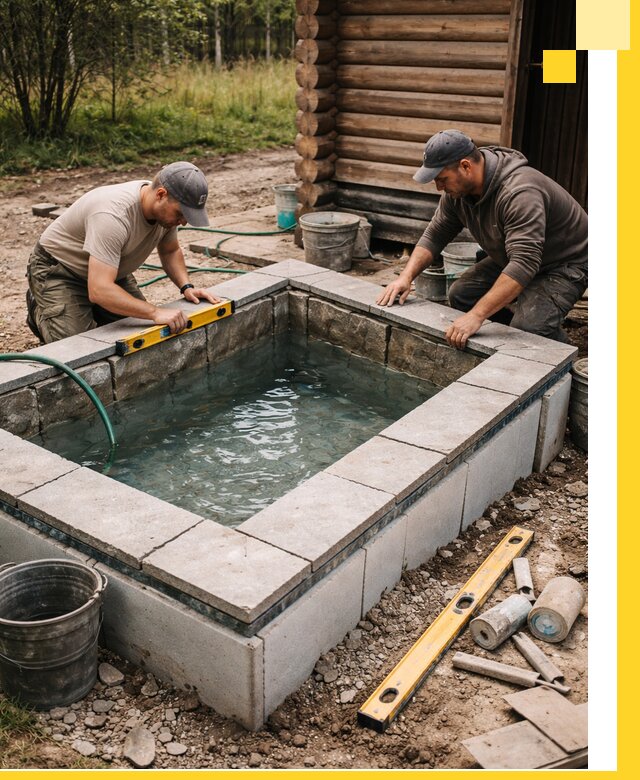 Изготовление и установка холодных купелей под ключ в Магадане